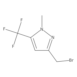 3-(Bromomethyl)-1-methyl-5-(trifluoromethyl)-1H-pyrazole Structure