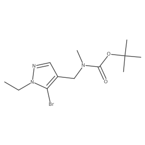 Tert-butyl (5-bromo-1-ethyl-1h-pyrazol-4-yl)methylmethylcarbamate Structure