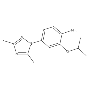4-(3,5-Dimethyl-1H-1,2,4-triazol-1-yl)-2-isopropoxyaniline Structure