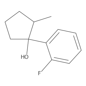 1-(2-Fluorophenyl)-2-methylcyclopentan-1-ol结构式