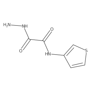2-Hydrazineyl-2-oxo-N-(thiophen-3-yl)acetamide Structure