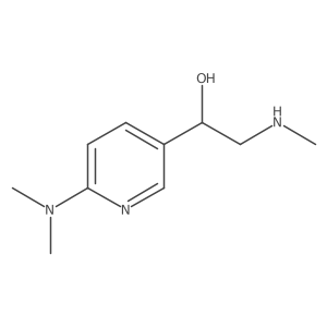 1-[6-(Dimethylamino)pyridin-3-yl]-2-(methylamino)ethan-1-ol Structure