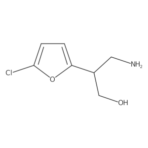 3-Amino-2-(5-chlorofuran-2-yl)propan-1-ol Structure