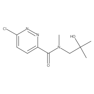 6-Chloro-N-(2-hydroxy-2-methylpropyl)-N-methylpyridazine-3-carboxamide Structure
