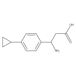 3-Amino-3-(4-cyclopropylphenyl)propanoic acid Structure