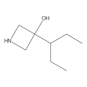 3-(Pentan-3-yl)azetidin-3-ol结构式