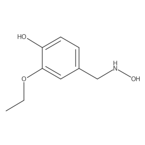 2-Ethoxy-4-[(hydroxyamino)methyl]phenol Structure