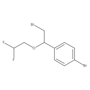 1-Bromo-4-[2-bromo-1-(2,2-difluoroethoxy)ethyl]benzene结构式