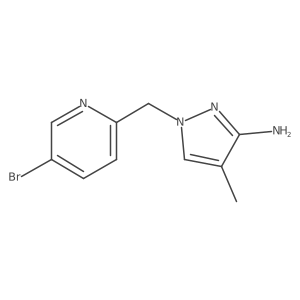 1-[(5-bromopyridin-2-yl)methyl]-4-methyl-1H-pyrazol-3-amine Structure