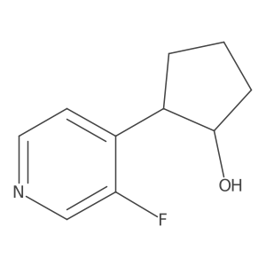 2-(3-Fluoropyridin-4-yl)cyclopentan-1-ol结构式