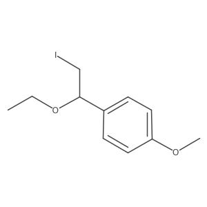 1-(1-Ethoxy-2-iodoethyl)-4-methoxybenzene结构式
