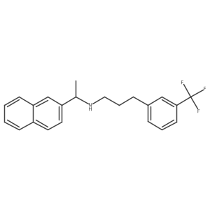 (S)-N-(1-(Naphthalen-2-yl)ethyl)-3-(3-(trifluoromethyl)phenyl)propan-1-amine结构式