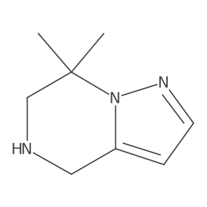 7,7-dimethyl-5,6-dihydro-4H-pyrazolo[1,5-a]pyrazine结构式