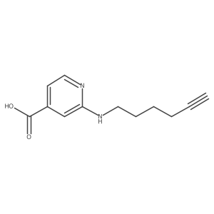2-[(Hex-5-yn-1-yl)amino]pyridine-4-carboxylic acid Structure