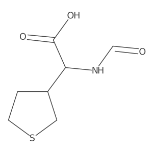 2-Formamido-2-(thiolan-3-yl)acetic acid Structure