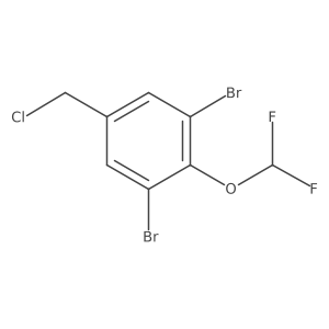 3,5-Dibromo-4-(difluoromethoxy)benzyl chloride结构式