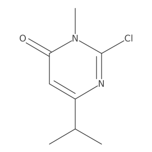 2-Chloro-6-isopropyl-3-methylpyrimidin-4(3H)-one Structure