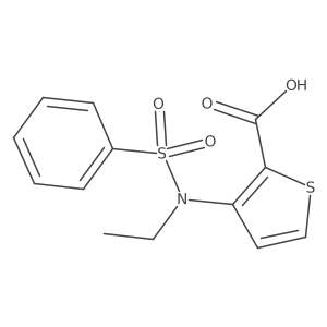 3-[Ethyl(phenylsulfonyl)amino]thiophene-2-carboxylic acid Structure