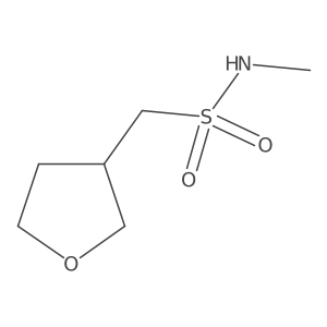 N-Methyl-1-(tetrahydrofuran-3-yl)methanesulfonamide结构式