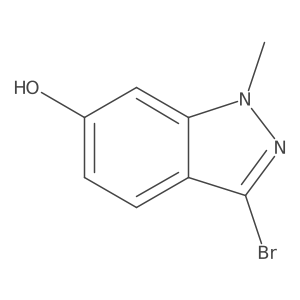 3-Bromo-1-methyl-1H-indazol-6-ol结构式