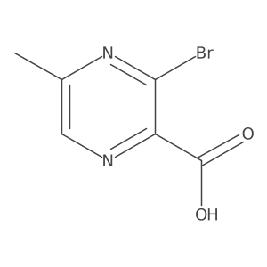 3-Bromo-5-methylpyrazine-2-carboxylic acid Structure