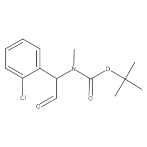 tert-butyl N-[1-(2-chlorophenyl)-2-oxoethyl]-N-methylcarbamate Structure