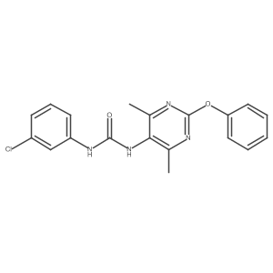 1-(3-Chlorophenyl)-3-(4,6-dimethyl-2-phenoxypyrimidin-5-yl)urea Structure