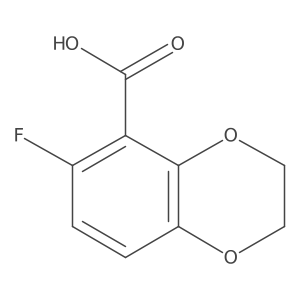 6-Fluoro-2,3-dihydro-1,4-benzodioxine-5-carboxylic acid Structure