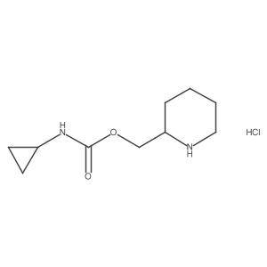 piperidin-2-ylmethyl N-cyclopropylcarbamate hydrochloride结构式