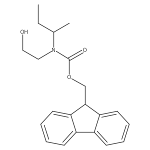 (9H-fluoren-9-yl)methyl N-(butan-2-yl)-N-(2-hydroxyethyl)carbamate Structure