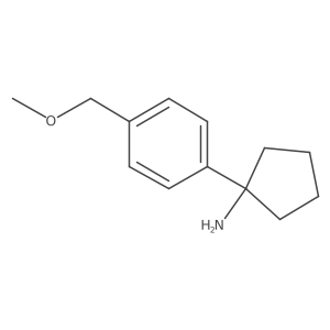 1-[4-(Methoxymethyl)phenyl]cyclopentan-1-amine结构式