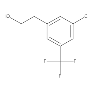2-[3-Chloro-5-(trifluoromethyl)phenyl]ethan-1-ol结构式