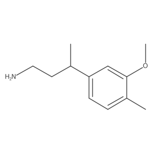3-(3-Methoxy-4-methylphenyl)butan-1-amine Structure