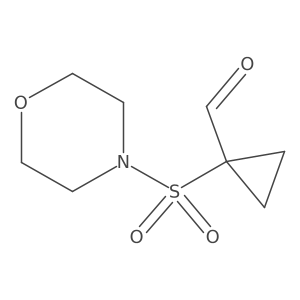 1-(Morpholine-4-sulfonyl)cyclopropane-1-carbaldehyde结构式