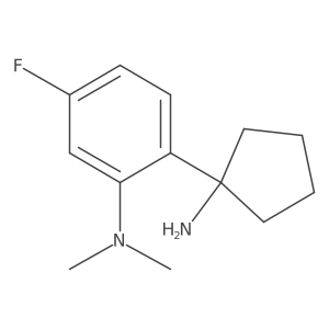 2-(1-aminocyclopentyl)-5-fluoro-N,N-dimethylaniline Structure