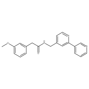 N-({[2,3'-bipyridine]-4-yl}methyl)-2-(3-methoxyphenyl)acetamide Structure