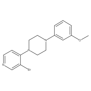 1-(3-Bromopyridin-4-yl)-4-(3-methoxyphenyl)piperazine Structure
