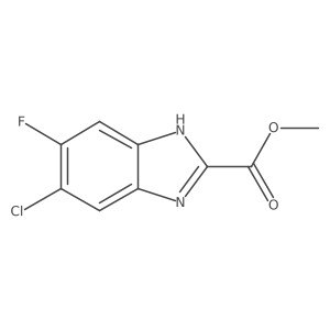 Methyl 6-Chloro-5-fluorobenzimidazole-2-carboxylate Structure
