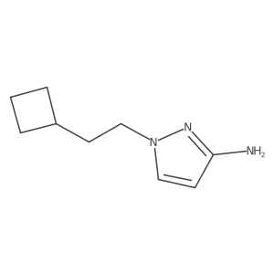 1-(2-cyclobutylethyl)-1H-pyrazol-3-amine结构式
