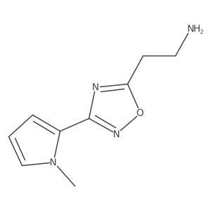 2-(3-(1-methyl-1H-pyrrol-2-yl)-1,2,4-oxadiazol-5-yl)ethan-1-amine Structure