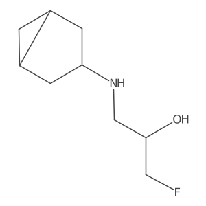 1-({Bicyclo[3.1.0]hexan-3-yl}amino)-3-fluoropropan-2-ol结构式