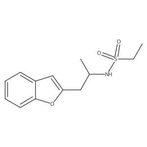 N-(1-(benzofuran-2-yl)propan-2-yl)ethanesulfonamide结构式