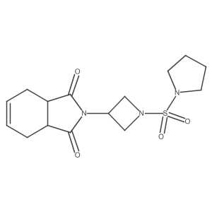 2-(1-(pyrrolidin-1-ylsulfonyl)azetidin-3-yl)-3a,4,7,7a-tetrahydro-1H-isoindole-1,3(2H)-dione Structure