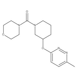 (3-((6-Methylpyridazin-3-yl)oxy)piperidin-1-yl)(morpholino)methanone结构式