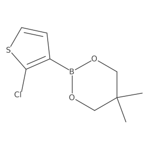 2-(2-Chlorothiophen-3-yl)-5,5-dimethyl-1,3,2-dioxaborinane Structure