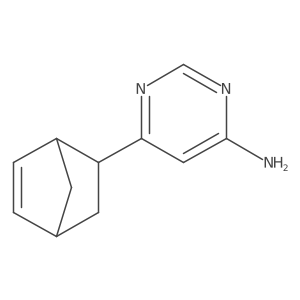 6-{Bicyclo[2.2.1]hept-5-en-2-yl}pyrimidin-4-amine结构式
