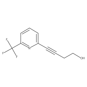 4-[6-(Trifluoromethyl)pyridin-2-yl]but-3-yn-1-ol结构式