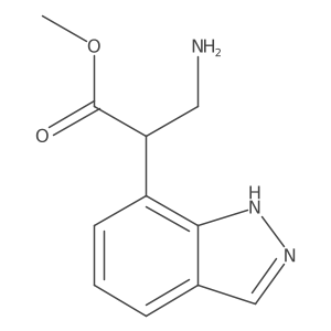 methyl 3-amino-2-(1H-indazol-7-yl)propanoate Structure