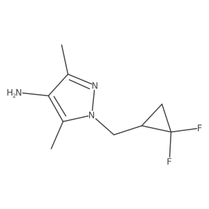 1-[(2,2-difluorocyclopropyl)methyl]-3,5-dimethyl-1H-pyrazol-4-amine Structure