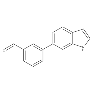 3-(1H-indol-6-yl)benzaldehyde Structure